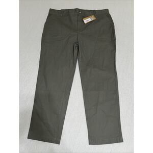 Eddie Bauer Pants Adventure Ripstop Ankle Sage Green NWT Womens 18W (39x27) NWT